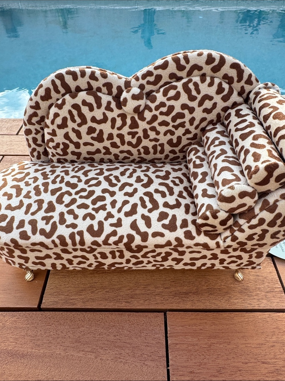 Leopard Print Chaise Jewelry Box NWT - Picture 4 of 9
